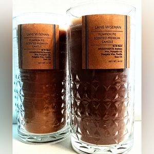 Pumpkin Pie Scented Candles 16 oz 2 Jars